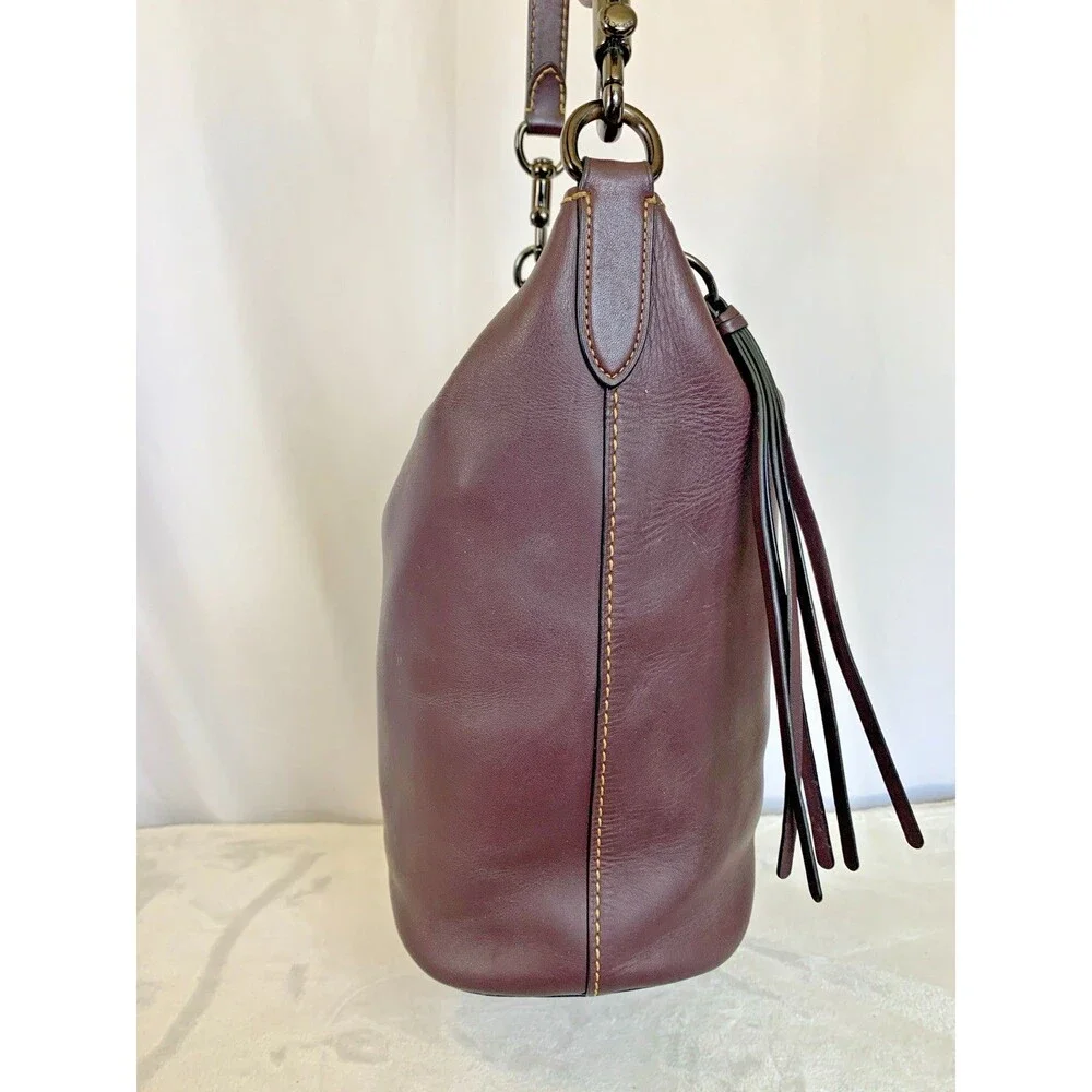 Coach 1941 Archive Duffle Purse Crossbody Oxblood Leather Shoulder Bag 78803